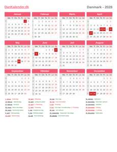 Kalender 2028